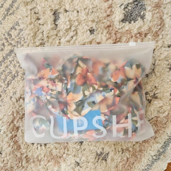 NWT CupShe Floral Mini Dress Size Medium - Picture 16 of 16